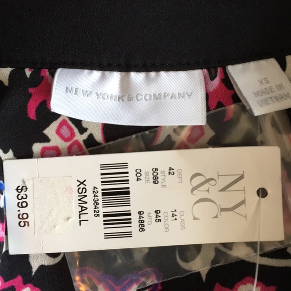 NWT NY & C Blouse Long sleeve size XS - Picture 5 of 5